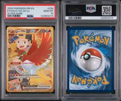 Ethan's Ho-Oh ex Pokemon 2025 Destined Rivals Hyper Rare #239 PSA 10 - Image 1