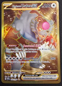 Bloodmoon Ursaluna EX 222/167 Pokemon Twilight Masquerade NM - Image 1