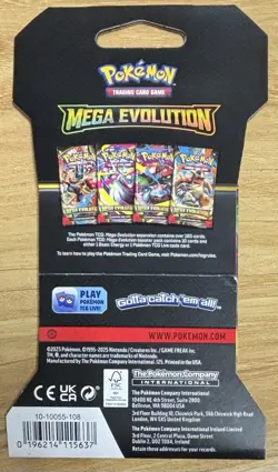 Pokemon Mega Evolution Booster Pack Hanger - Image 2