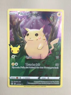 Pokemon TCG Pikachu 005/025 Holo 25th Anniversary Celebrations NM - Image 1