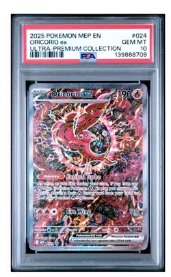 2025 POKEMON MEP ULTRA-PREMIUM COLLECTION #024 ORICORIO EX PSA 10 - Image 1