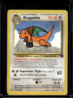 1999 Pokemon Wizards Black Star Promos Dragonite #5 - Image 1