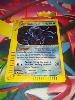 Tentacruel H26/H32 Aquapolis Holo LP Pokemon TCG Nintendo e-reader Half Swirl - Image 1