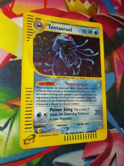 Tentacruel H26/H32 Aquapolis Holo LP Pokemon TCG Nintendo e-reader Half Swirl - Image 3