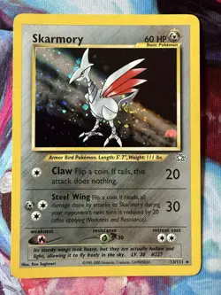 2000 Skarmory Holo Swirl Rare Pokemon Neo Genesis 13/111 VLP to NM - Image 1