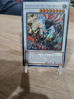 Yugioh! Ecclesia and the Dark Dragon BPRO-EN041 Secret Rare 1st Ed NM - Image 1