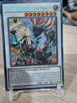 Yugioh! Ecclesia and the Dark Dragon BPRO-EN041 Secret Rare 1st Ed NM - Image 2