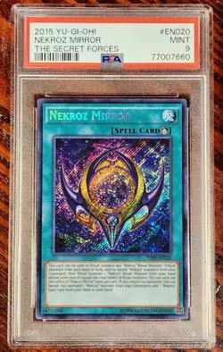 2015 Yu-Gi-Oh! Secret Forces #020 Nekroz Mirror PSA 9 MT - Image 1