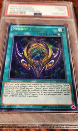 2015 Yu-Gi-Oh! Secret Forces #020 Nekroz Mirror PSA 9 MT - Image 2
