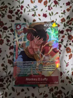 One Piece CCG Monkey D Luffy OP12-015 Alternate Art Rare English - Image 1