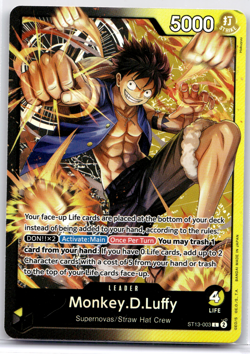 Monkey.D.Luffy (003) ST13-003 Ultra Deck: The Three Brothers Foil - Image 1