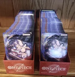 One Piece: OP-14 The Azure Sea’s Seven Sleeved Booster Packs Lot of 100 W/Trays - Image 1