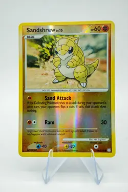 Pokemon Card Sandshrew LV.16 Mysterious Treasures 96/123 Reverse Holo LP - Image 1