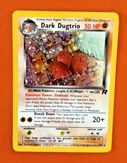 Dark Dugtrio Team Rocket 6/82 Unlimited Holo Near Mint Pokemon Card - Image 1
