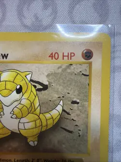 LP/MP Pokemon Card - Sandshrew 1st Edition Base Set (Shadowless) 62/102 Common - Image 2