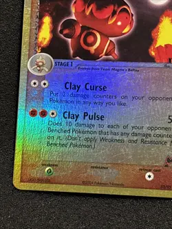 Team Magma’s Claydol 33/95 EX vs Team Aqua Reverse Holo Pokemon Card LP - Image 5