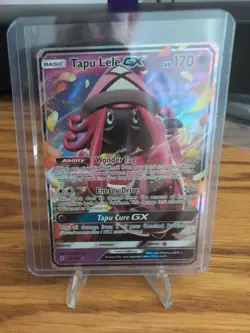 Pokemon TCG Tapu Lele GX Holo Card 60/145 Sm-Guardians Rising Ultra Rare - Image 1