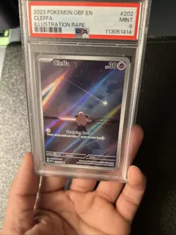 Pokemon TCG Cleffa Full Art Holo Card Obsidian Flames Illustration Rare 202/197 - Image 4