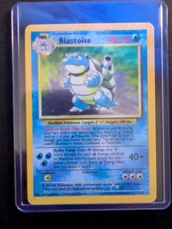 Pokemon Blastoise Base Set 1999 Holo Rare 2/102 Wizards Unlimited Card - Image 1