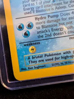 Pokemon Blastoise Base Set 1999 Holo Rare 2/102 Wizards Unlimited Card - Image 3