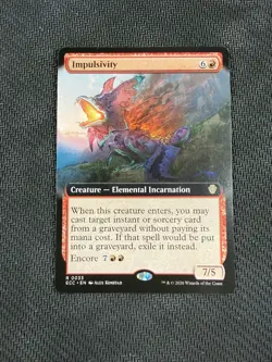 Extended Art Impulsivity ECC 0033 Rare MTG Lorwyn Eclipsed - Image 1