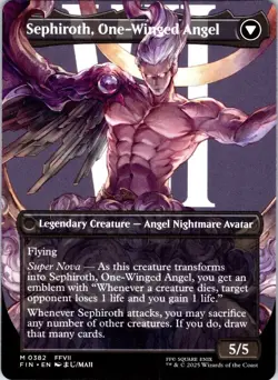 Sephiroth, Fabled SOLDIER (Borderless) 382 FINAL FANTASY NM MTG - Image 2