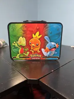 Pokemon 2014 TCG Premium Collector Chest Lunchbox Tin Kyogre Groudon - Image 3