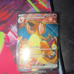 Pokemon Charizard Holo Rare Base Set 004/102 120HP Fire Spin 100 Mitsuhiro Arita - Image 1