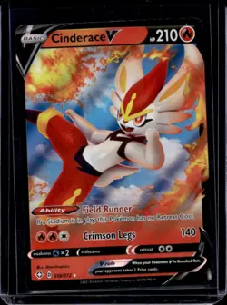 2021 Pokemon SWSH Shining Fates Cinderace V #018/072 - Image 1