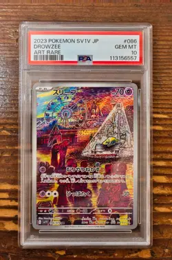 PSA 10 Drowzee Art Rare AR 086/078 Japanese sv1v Violet ex Pokemon Card Game 151 - Image 1