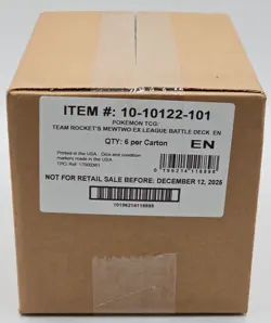 POKEMON TCG TEAM ROCKETS MEWTWO EX LEAGUE BATTLE DECK EN SEALED CASE 1 Q0004 - Image 1