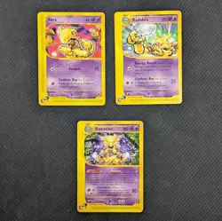 2002 Pokemon Lot - Abra #93, Kadabra #84, Alakazam #33 (/165) Expedition Base - Image 1