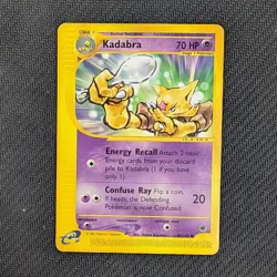2002 Pokemon Lot - Abra #93, Kadabra #84, Alakazam #33 (/165) Expedition Base - Image 4