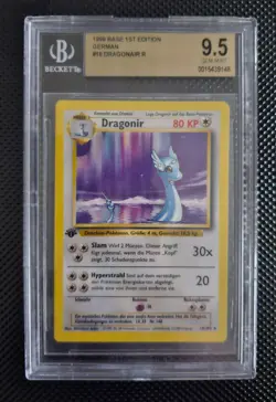 1st Edition German Dragonair 18/102 Dragonir Rare Pokemon Card Base Set - Image 4