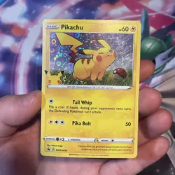 Pikachu SWSH039 General Mills Holo | Pokemon Black Star Promo | *Crease* - Image 2