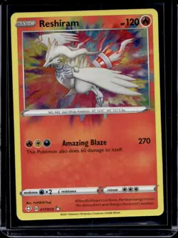 2021 Pokemon SWSH Shining Fates Reshiram Amazing Rare #017/072 - Image 1
