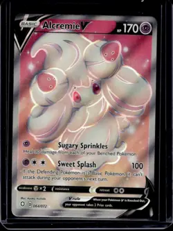 2021 Pokemon SWSH Shining Fates Alcremie V #064/072 - Image 1
