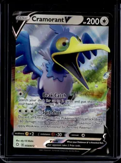 2021 Pokemon SWSH Shining Fates Cramorant V #054/072 - Image 1