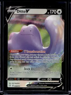 2021 Pokemon SWSH Shining Fates Ditto V #050/072 - Image 1