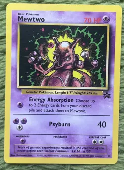 Pokemon Mewtwo TCG 2000 Movie Black Star Promo #14 Non-Holo Card - Image 1