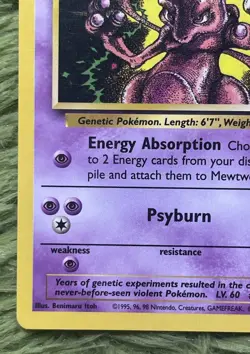 Pokemon Mewtwo TCG 2000 Movie Black Star Promo #14 Non-Holo Card - Image 2