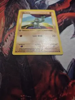 Machop Common 1st Edition Pokemon Base Set Shadowless 52/102 MP/HP - Image 5