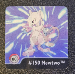 Artbox 1999 Pokemon Action Flipz Square Series One 80 Mewtwo #150 Rare - Image 1