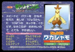 Combusken vs Treecko No. 005 Advanced Generation Topsun Pokemon Japanese ~ MP - Image 2