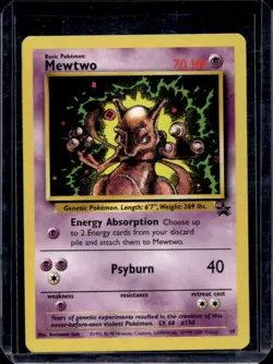 1999 Pokemon Wizards Black Star Promos Mewtwo #14 - Image 1