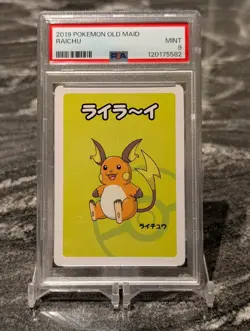 Raichu PSA 9 Old Maid Deck Japanese 2019 Pokemon - Image 1