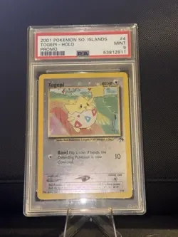 Pokemon Togepi Reverse Holo Promo #4 Southern Islands PSA 9 Mint - Image 3