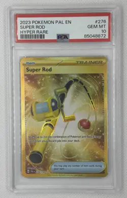 2023 POKEMON PAL EN SUPER ROD HYPER RARE #276 PSA 10 GEM MT - Image 1