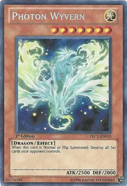 Photon Wyvern - PRC1-EN015 - Secret Rare - 1st Edition Lightly Played Premium Co - Image 1