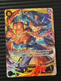 One Piece Sabo OP07-118 Secret Rare Foil - 500 Years in the Future English - Image 1